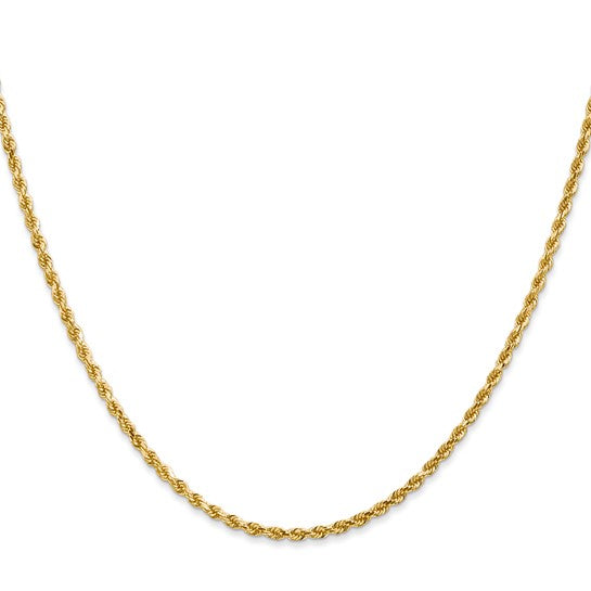 14K Rope Chain 4MM 16"