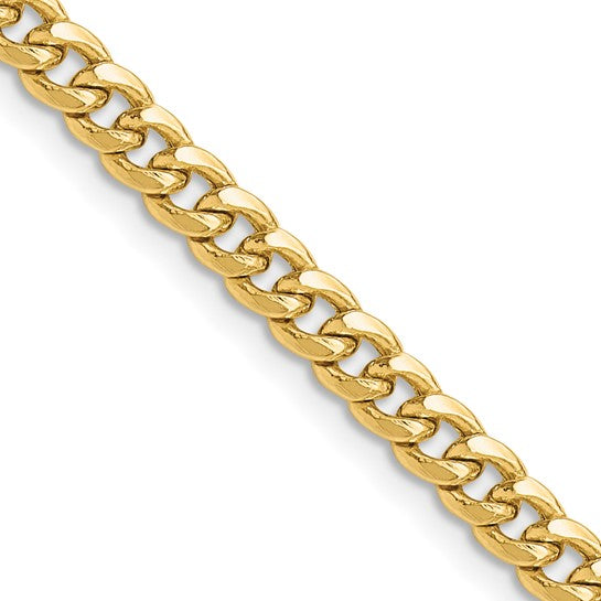 14K Hollow Miami Cuban Link 4MM - 18"