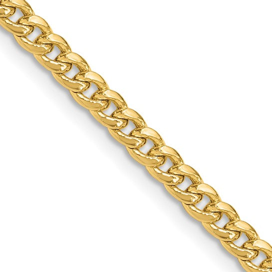 14K Hollow Miami Cuban Link 2MM - 18"