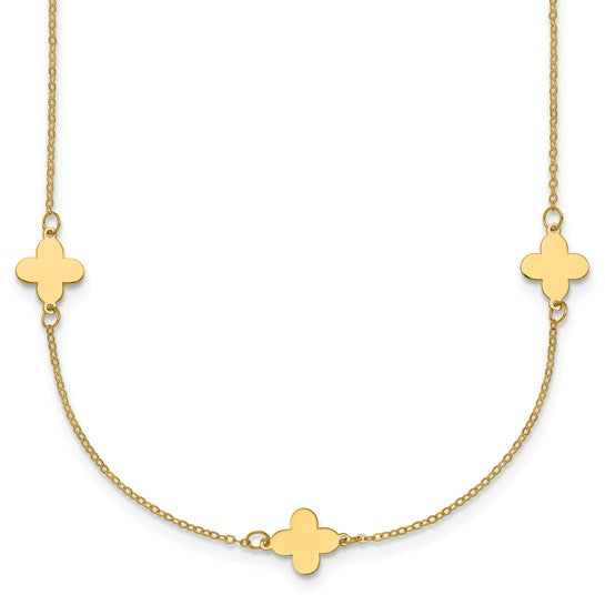 14K Station Necklace