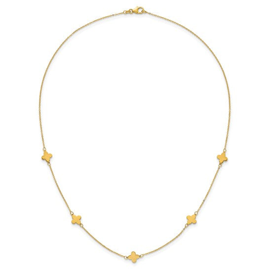 14K Station Necklace