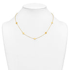 14K Station Necklace