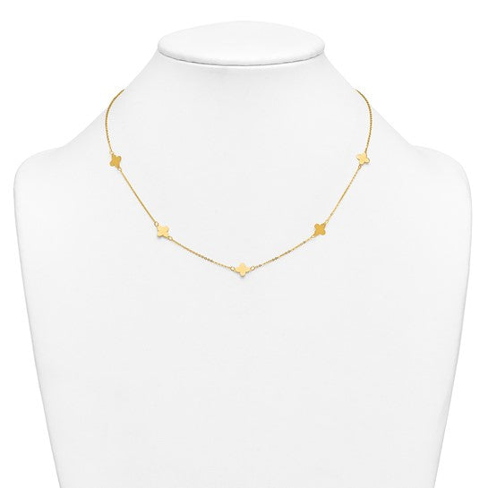 14K Station Necklace