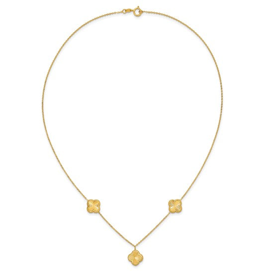 14K Station Necklace