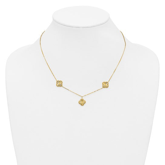 14K Station Necklace
