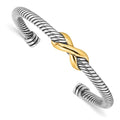 Sterling Silver Infinity Cuff Bangle