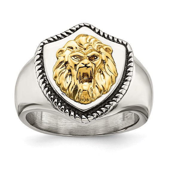 Mens Lion Ring