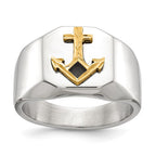 Mens Anchor Ring