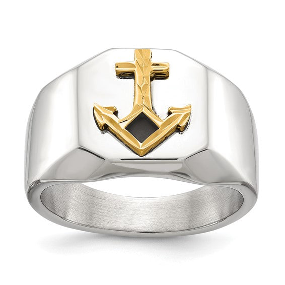 Mens Anchor Ring
