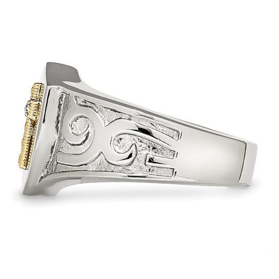 Mens Cross Ring