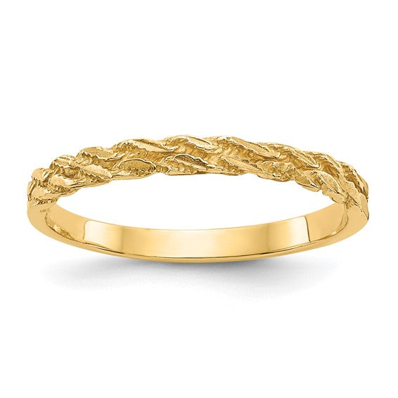 14K Rope Ring