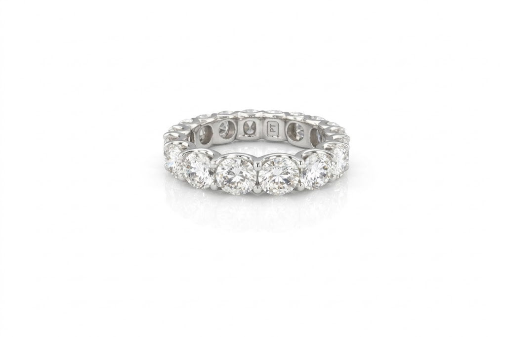 14K White Gold Lab-Grown Diamond Eternity Band