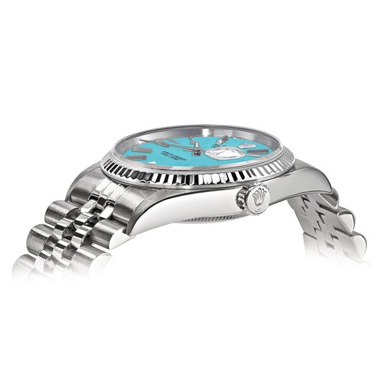 Pre-Owned Rolex Datejust 36 Teal Dial Jubilee Bracelet