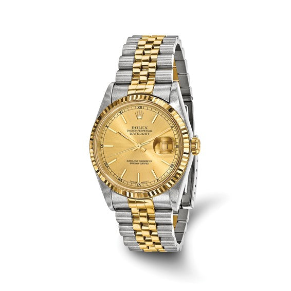 Pre-Owned Rolex Datejust 36 Champagne Dial Two-Tone Jubilee Bracelet