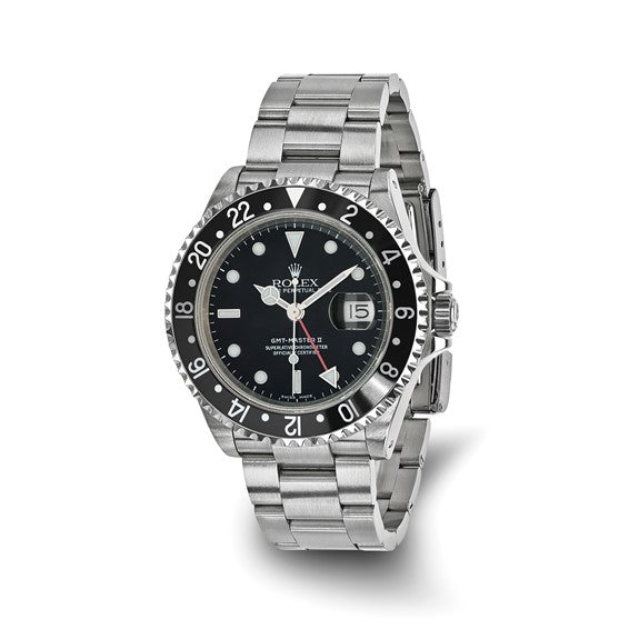 Pre-Owned Rolex GMT-Master II Black Dial Oyster Bracelet (40mm)