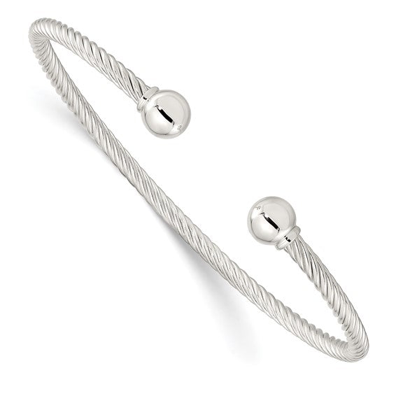 Sterling Silver Twisted Cuff Bracelet