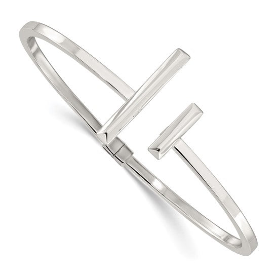 Sterling Silver Hinged Cuff Bracelet