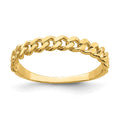 14K Yellow Gold Chain Link Band