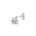 14K White Gold Lab-Grown Diamond Martini Stud Earrings