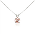 Pink Lab-Grown Diamond Solitaire Necklace