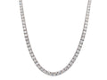 14K White Gold Lab-Grown Diamond Tennis Necklace